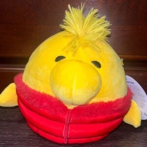 Woodstock in a Puffer Jacket Squishmallow 6.5in NWT Hot Peanuts Charlie Brown